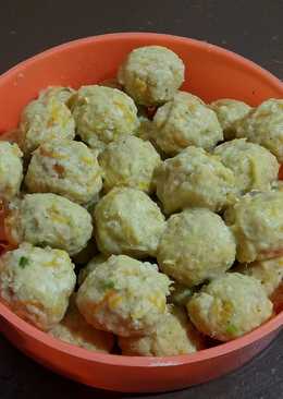 Bakso ayam sayur