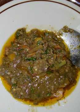 Sambel trasi daun jeruk
