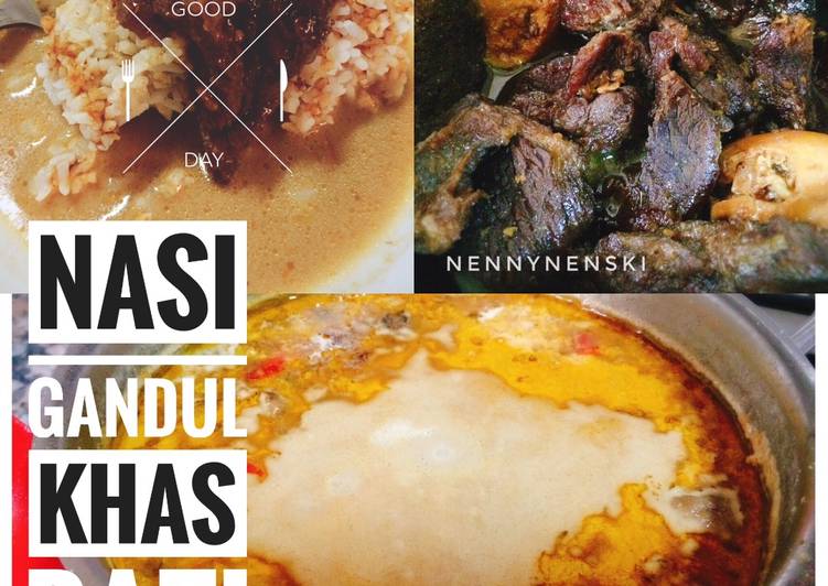 resep masakan Nasi Gandul Khas Pati (beserta lauk nya)