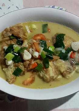 Telor dadar kuah santan