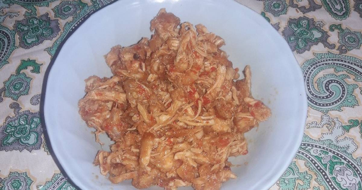 68 resep ayam  suwir balado  enak dan sederhana Cookpad