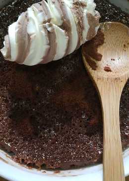 Milo bowl cake with ice cream