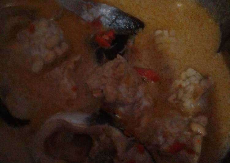 Ikan patin tempe santan