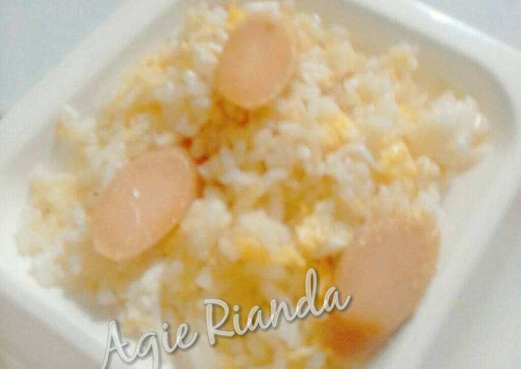 resep lengkap untuk Nasi goreng mentega (sarapan ziya-2 thn 10 bln)