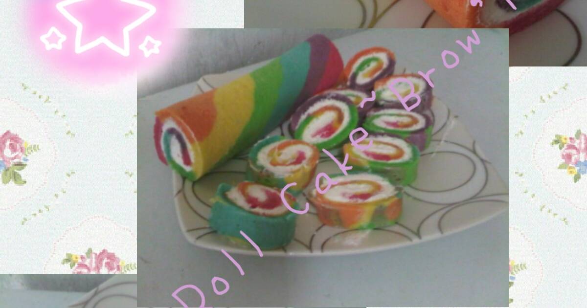 Resep Bolu Gulung Rainbow