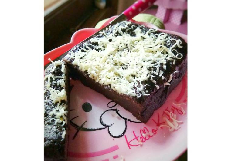 bahan dan cara membuat Brownies DEBM (no tepung,no gula) keto friendly