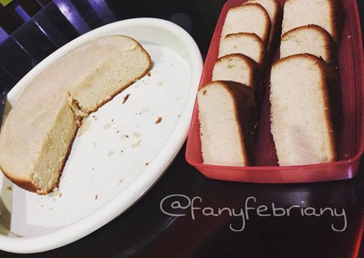 gambar untuk resep Bolu Jepang / Castella cake / Honey Sponge Cake Magic Com