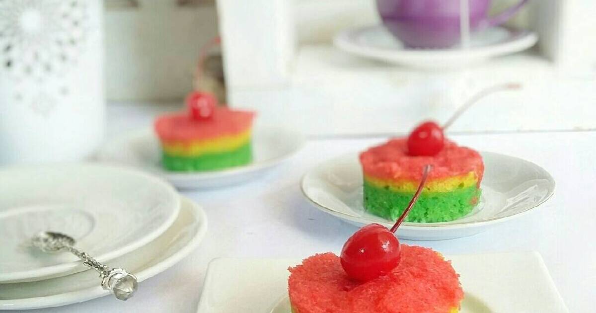 Resep Bolu Kukus Singkong Rainbow