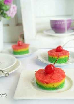 Bolu Kukus Singkong Rainbow