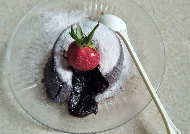 resep makanan Choco Lava Kukus Lumer Magic Com