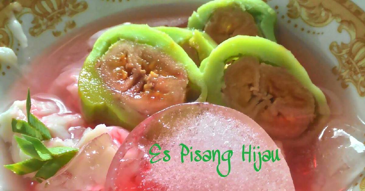 Resep Es Pisang Hijau Nyiur