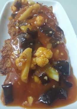 dori katsu saus asam manis sekeluarga