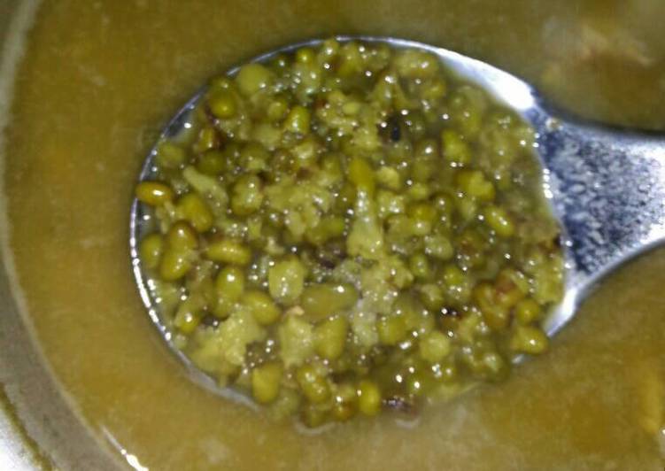 bahan dan cara membuat Bubur kacang hijau sehat