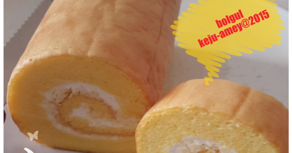 Resep Bolu gulung lembut tnp sp