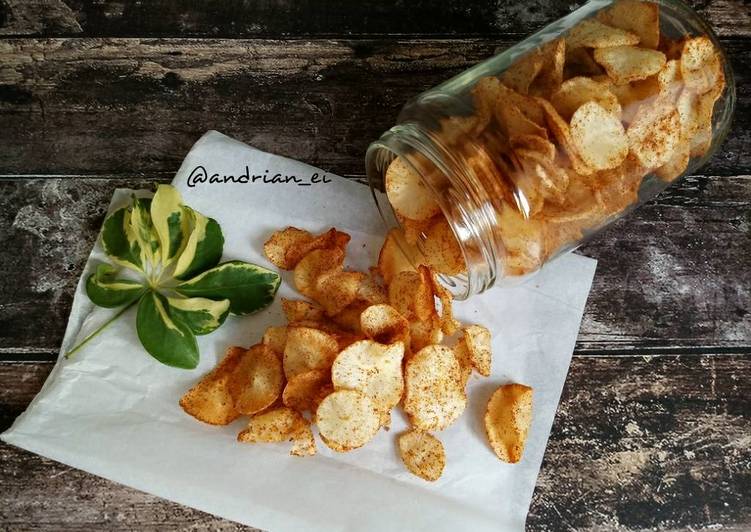 resep lengkap untuk Keripik Singkong Keju