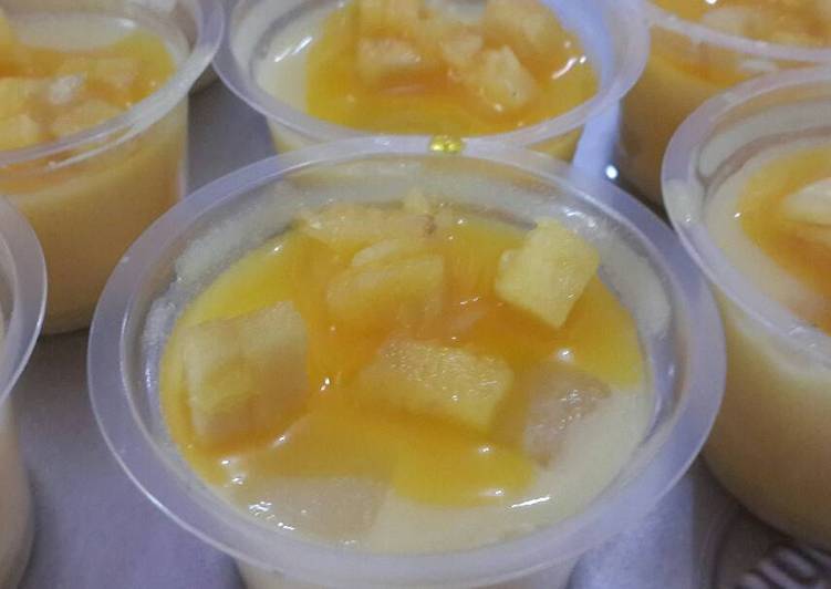 gambar untuk resep makanan Silky Puding rasa nanas