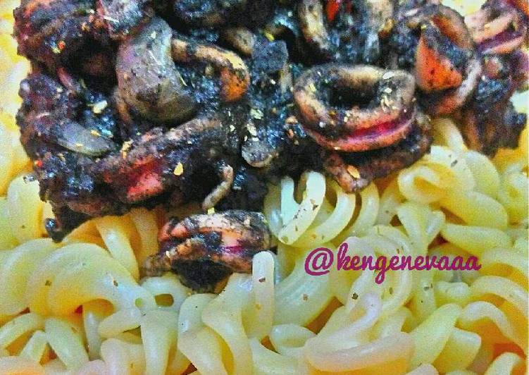 gambar untuk resep makanan Fusilli Black Squid ??