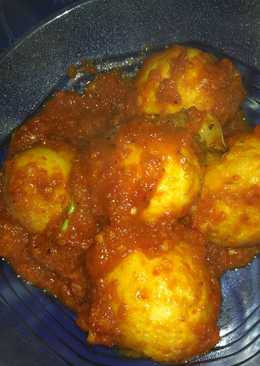 Telor bulat balado