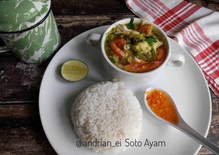 bahan dan cara membuat Soto Ayam