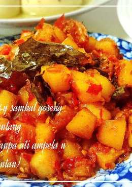 Sambel goreng kentang (tanpa ati,ampela n santan)