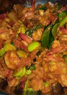 Udang pete bumbu merah