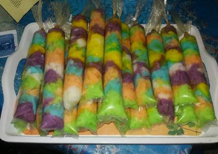 Es Mambo Jelly pelangi Rumahan, Yummy👍