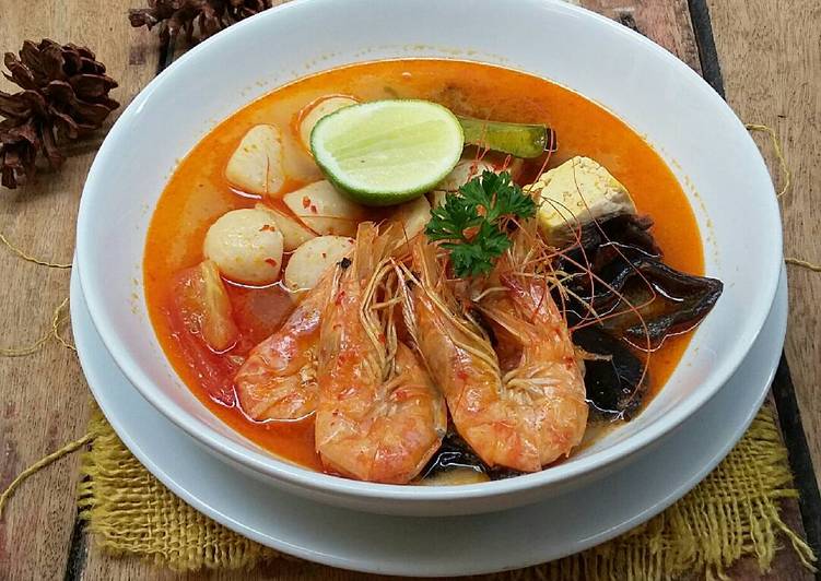 resep lengkap untuk Tom Yum Udang #pr_olahanudang