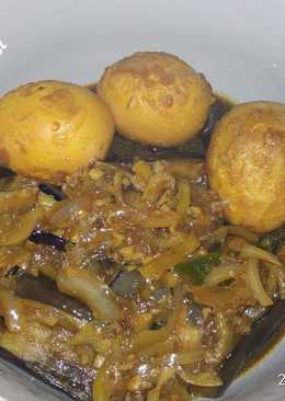 Semur telur dan terong