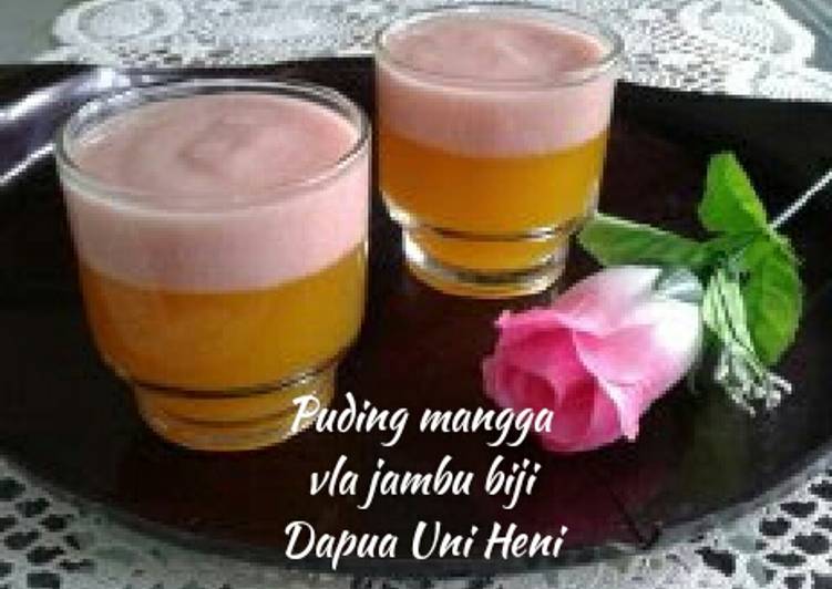 Resep Puding mangga vla jambu biji ?? Dari Dapua Uni Heni