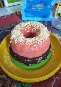 Bolu Kukus pandan strawberry (no mixer,no timbangan,no no no) krna blm adaðŸ˜‚ðŸ˜‚