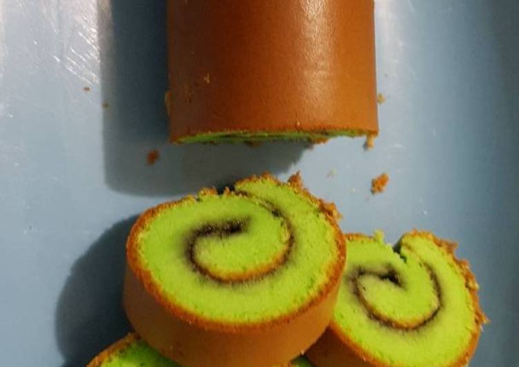 resep masakan Bolu Gulung Pandan Happy Call