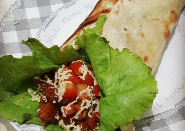 Resep Chicken Tortilla Wrap - Wulandewi