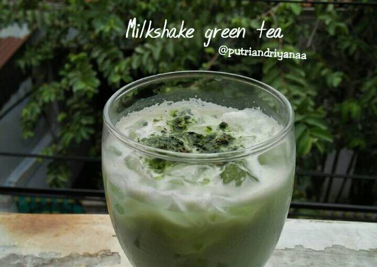 gambar untuk resep Milkshake green tea