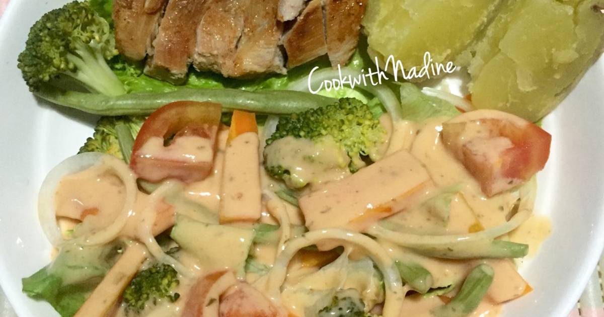 21 resep salad ayam diet enak dan sederhana - Cookpad