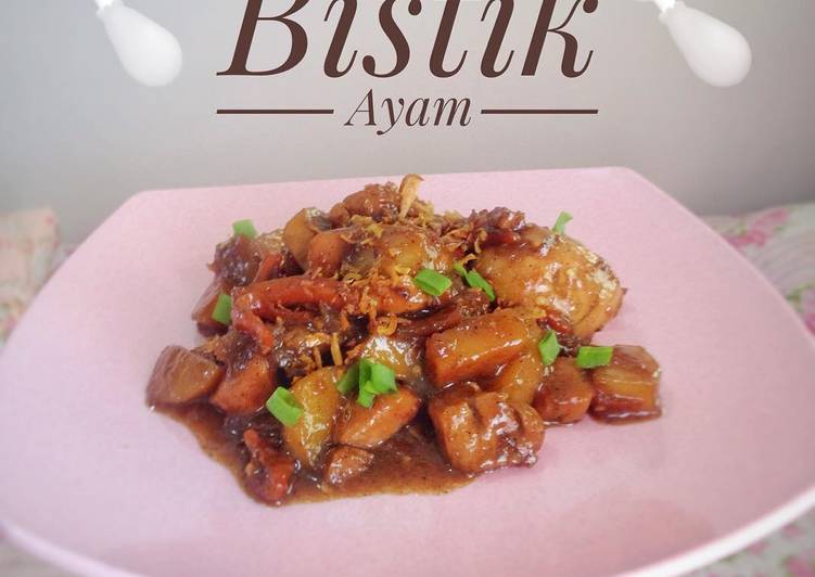 resep lengkap untuk Bistik Ayam