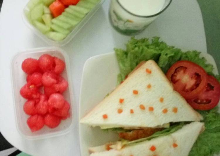 resep makanan Sandwich (Menu sehat sarapan anak)