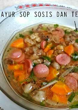 Sayur Sop Sosis Dan Tetelan Sapi