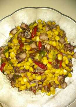 Tumis cumi asin jagung manis