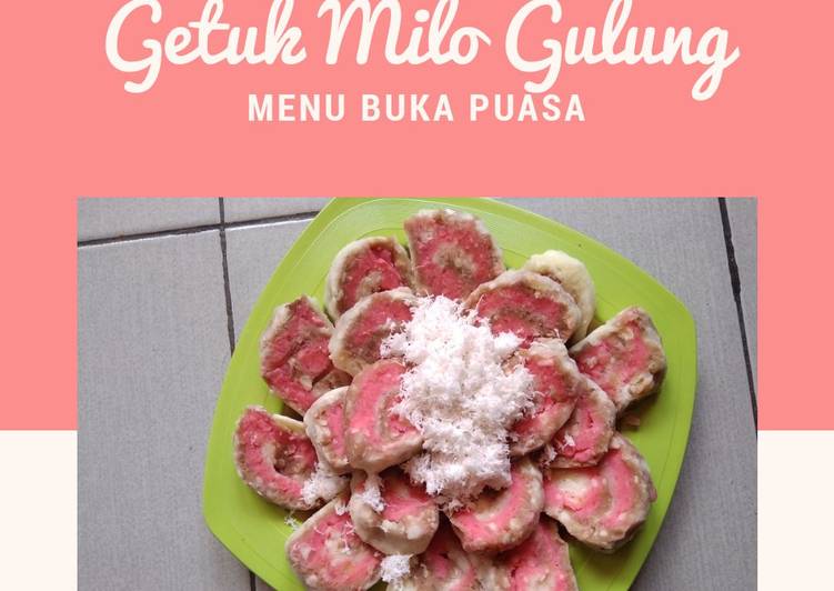 Getuk milo gulung