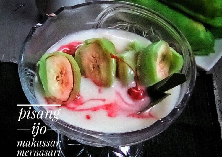 resep makanan Pisang ijo makassar