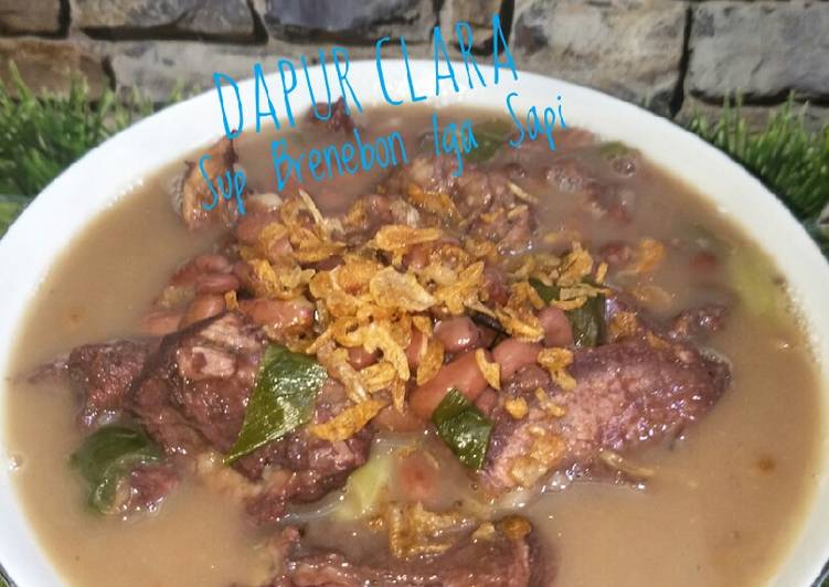 Resep Sup brenebon iga sapi Kacang merah oleh Dapur Clara 