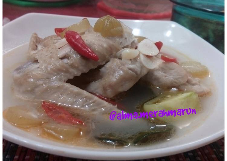 Resep Asem-asem Ayam Kuah Segar Pedas By Alma Merah Marun