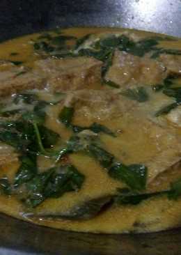 Sayur santan tempe dan tahu pong