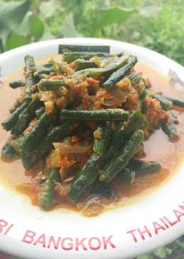 Oseng kacang panjang balado santan