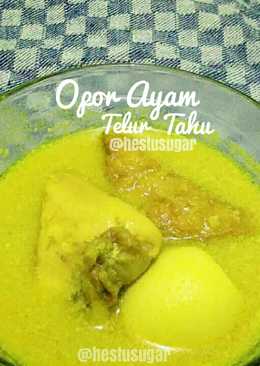 Opor Ayam, Telur, Tahu