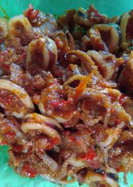 Cumi basah balado