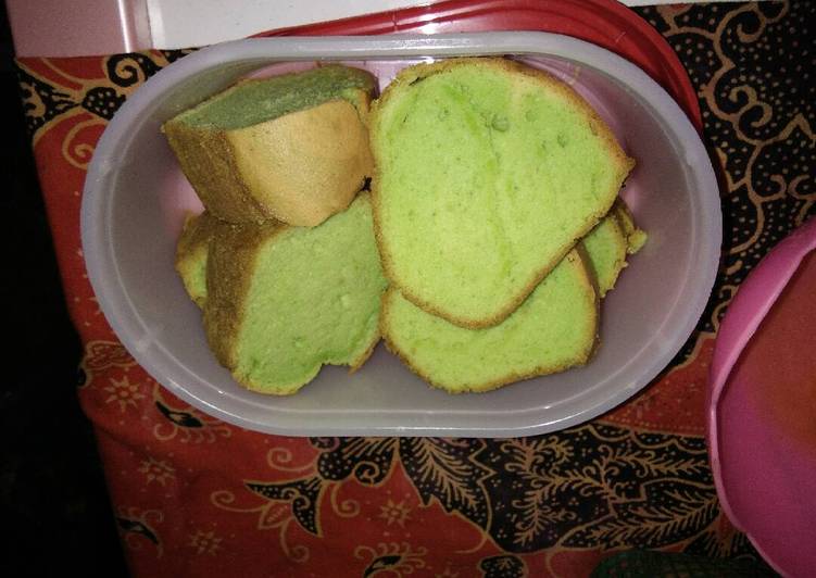 gambar untuk resep makanan Bolu pandan panggang hemat