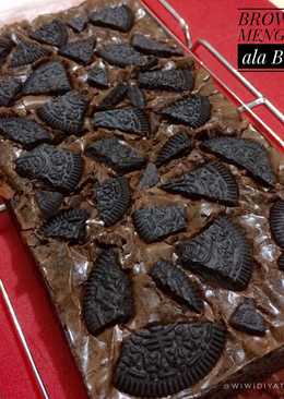 Brownies Mengkilap ala Bu Fat