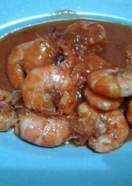 Udang balado saos tomat