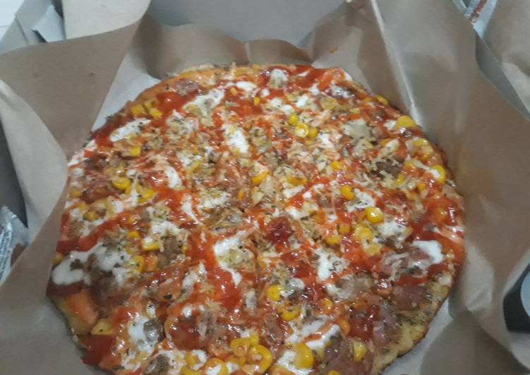 Resep Pizza empuk panggang teflon Karya paypay